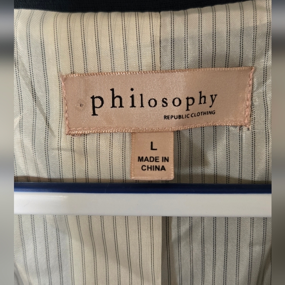 Philosophy | Dark Green Ponte Blazer Size Large - Picture 9 of 11